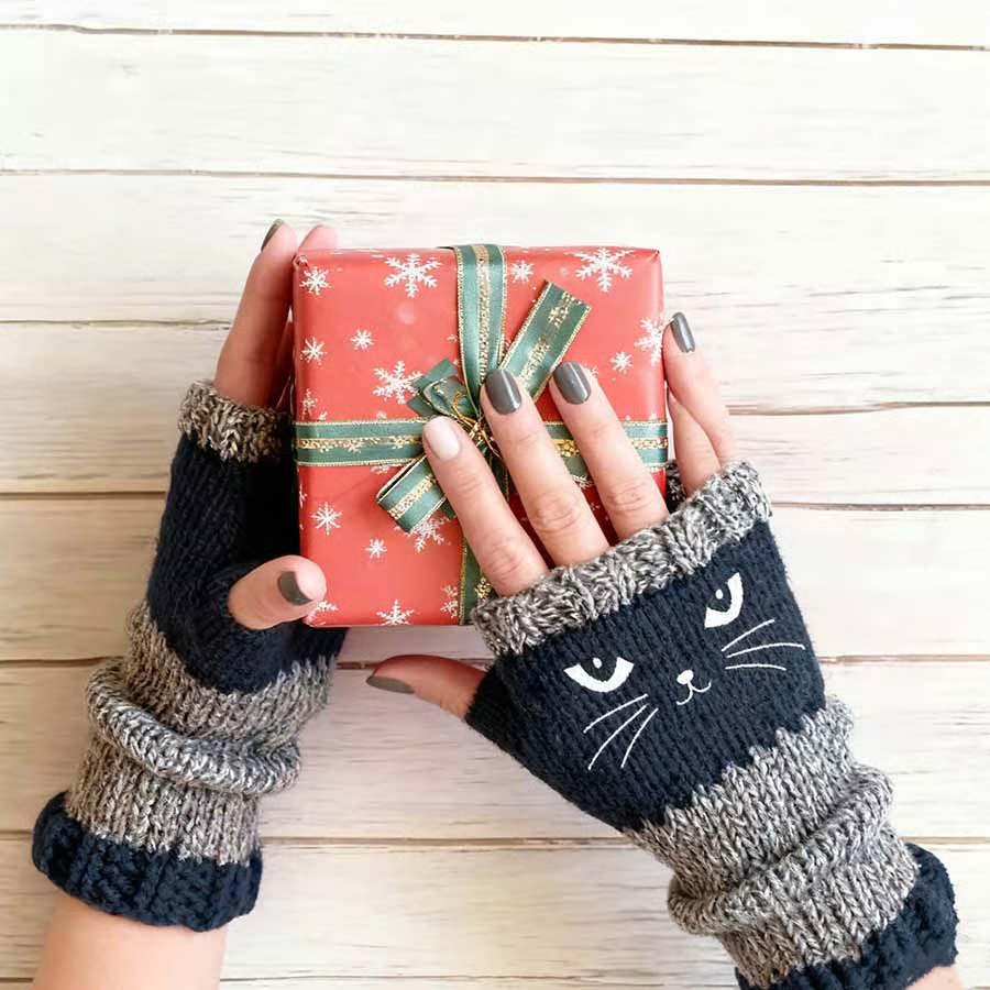 💥Buy 2 Get 1 Free — Cute Women’s Knitted Cat Gloves🐱