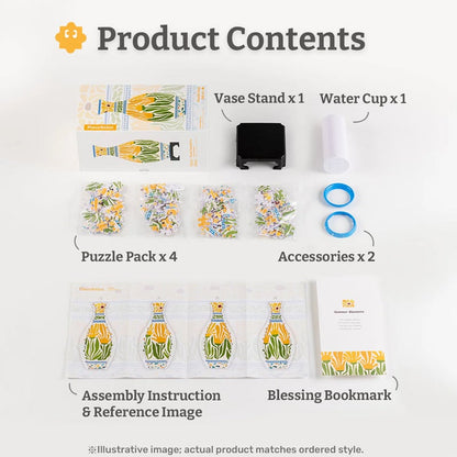 🎄Christmas DIY Magic! 3D Puzzle Vase – The Gift of Creativity & Beauty!