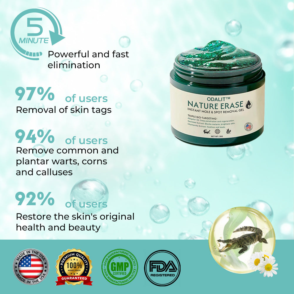 ✅Official Store: ODALIT™ Nature Erase Instant Mole & Spot Removal Gel