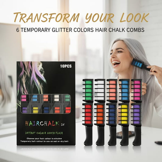 🎁Last Day Sale 49% OFF🔥-✨Festive Fun Hair Chalk Combs
