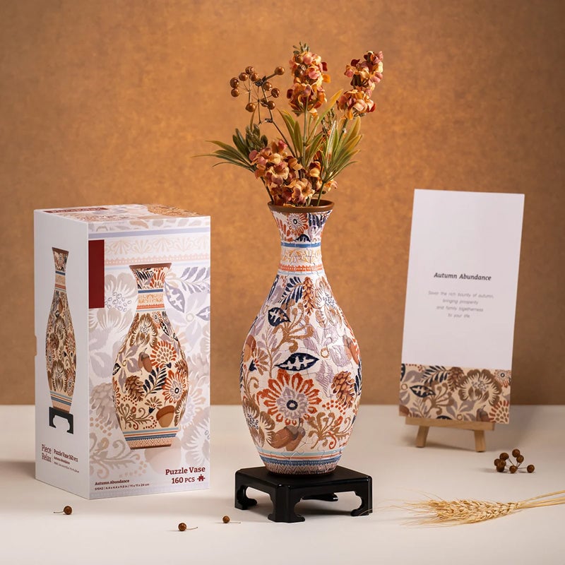 🎄Christmas DIY Magic! 3D Puzzle Vase – The Gift of Creativity & Beauty!