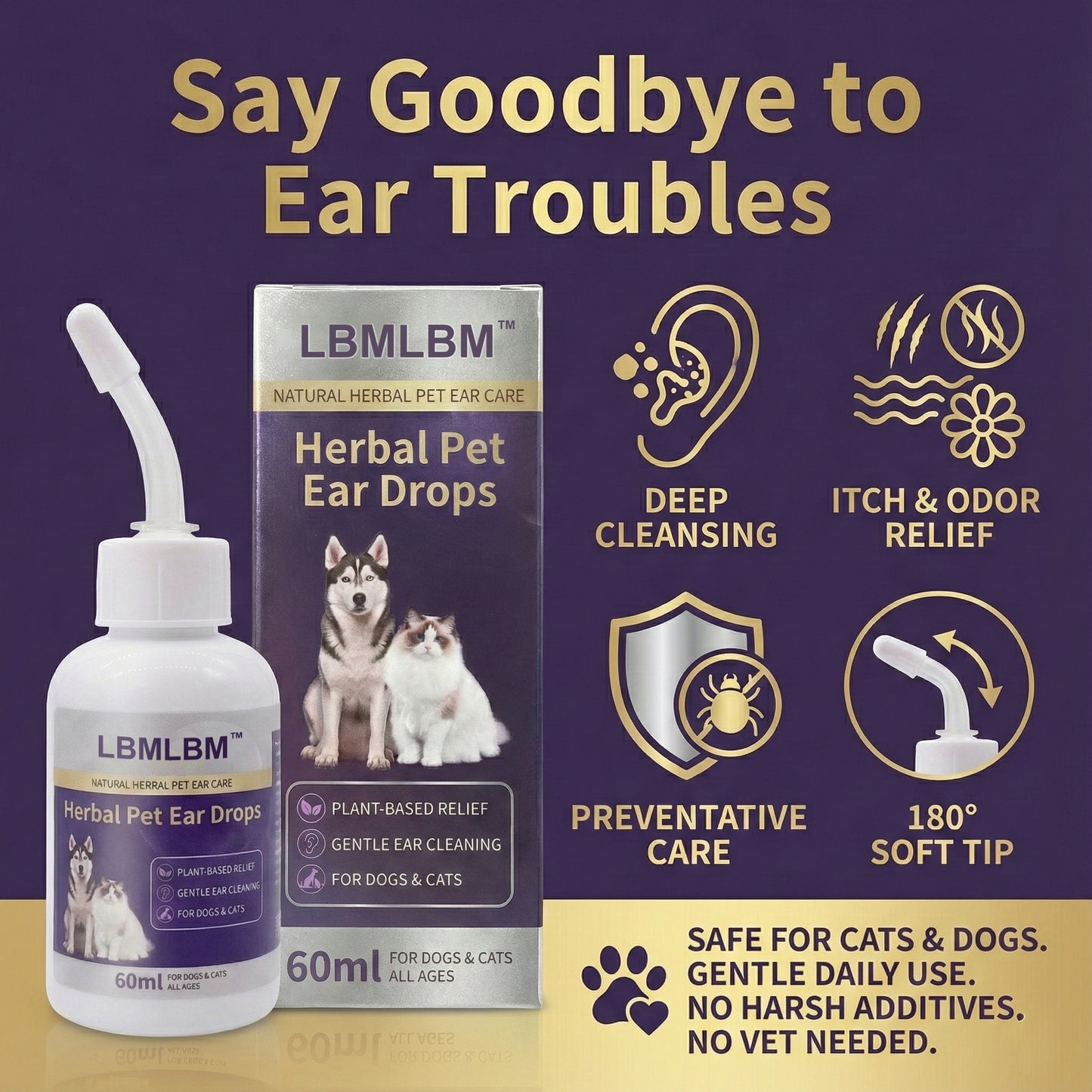 LBMLBM™ Herbal Pet Ear Drops🌿