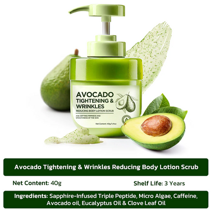 Avocado Tightening & Wrinkles Reducing Body Lotion Scrub