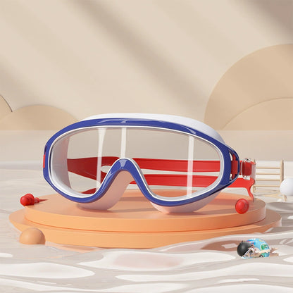🔥Last Day Promotion 49% OFF-🔥HD children's large frame waterproof and anti-fog swimming goggles
