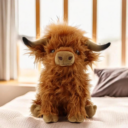 🎁Cute Cartoon Highland Cow Cuddly Toy