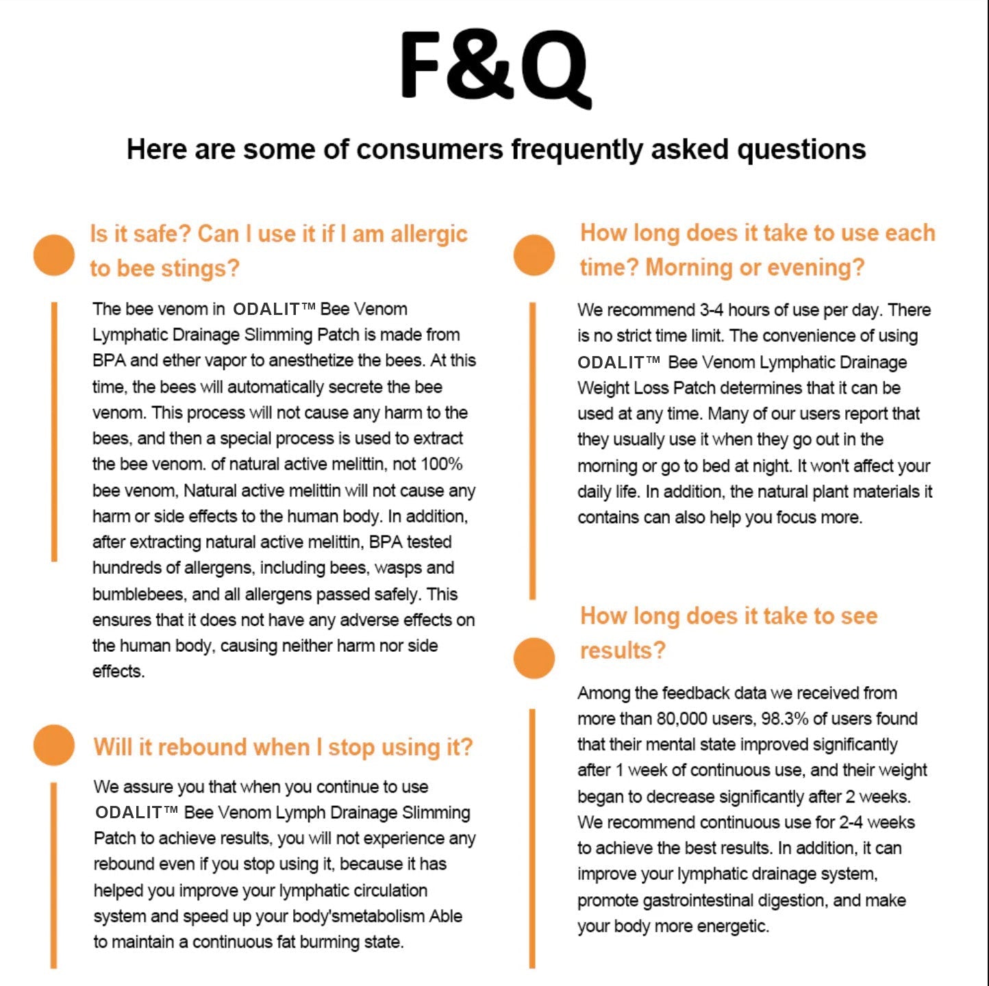 ODALIT™ Bee Venom Lymphatic Drainage Slimming Patch