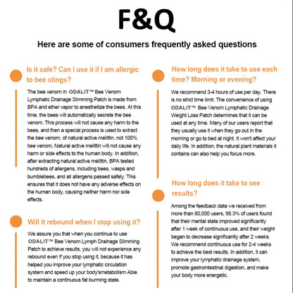 ODALIT™ Bee Venom Lymphatic Drainage Slimming Patch