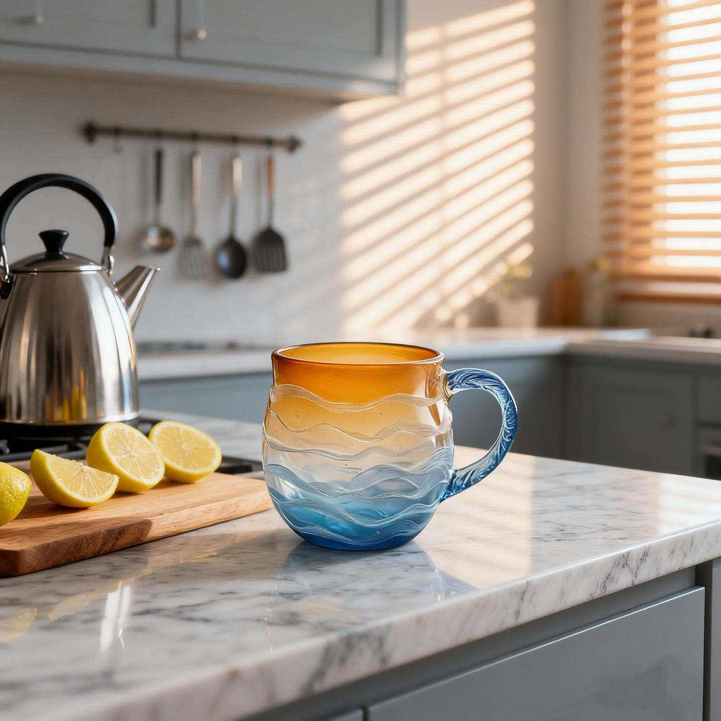🌅Sea Glass Sunset Mug