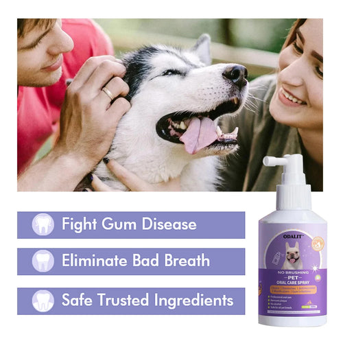 50 ML Pet Oral Cleanse Spray For Dogs And Cats Teeth - Cleaner & Deodorant