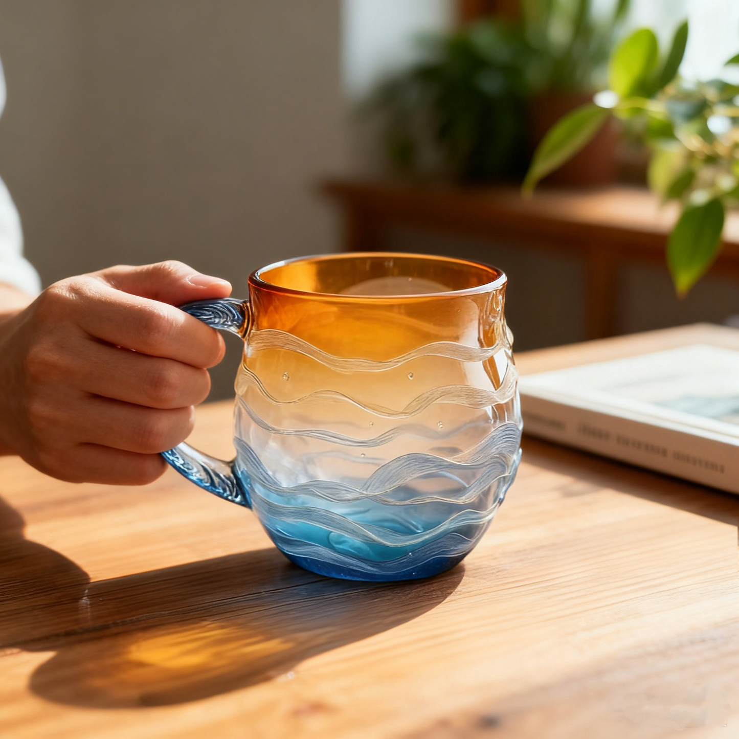 🌅Sea Glass Sunset Mug