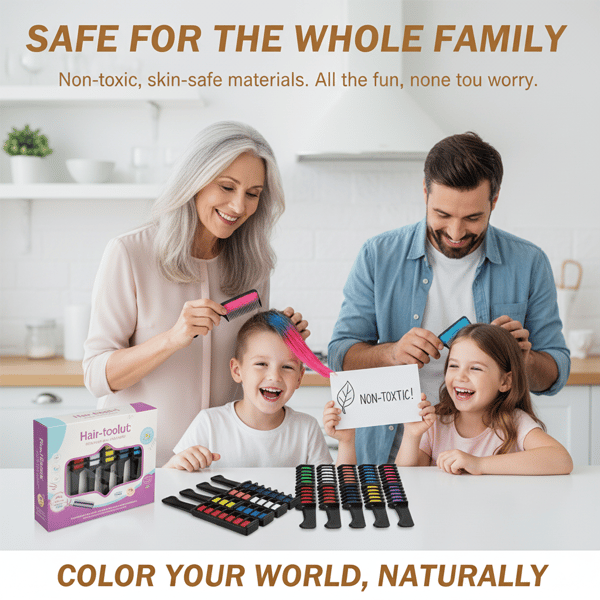 🎁Last Day Sale 49% OFF🔥-✨Festive Fun Hair Chalk Combs
