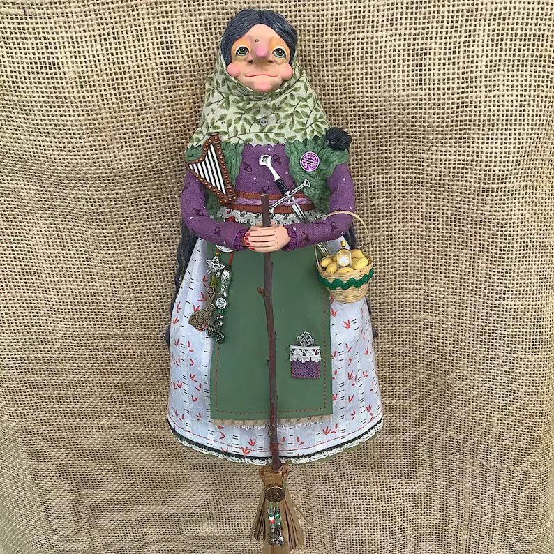 🔥 Handmade Kitchen Witch Doll🎁