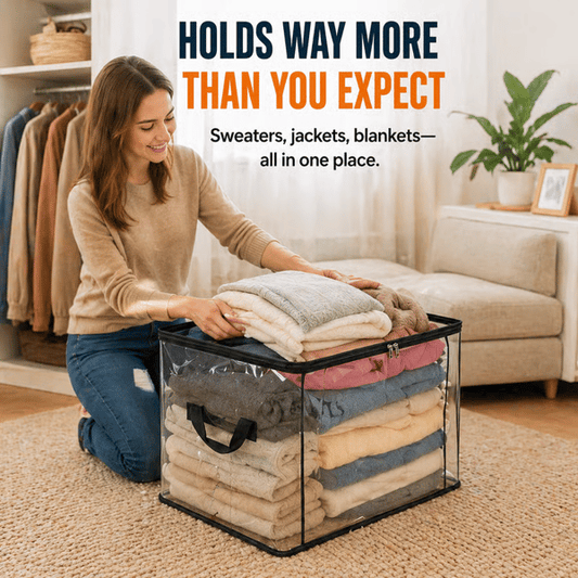📦Clear Heavy-Duty Storage Bag –Tidy Your Home in Minutes With This Clear Storage Bag