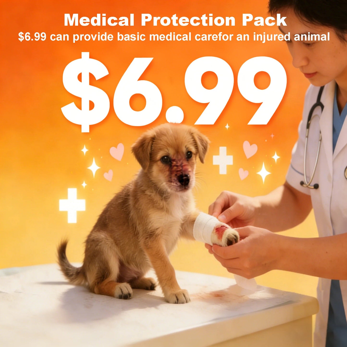 I need help adding a little love for my furry friend! Willing to donate to。