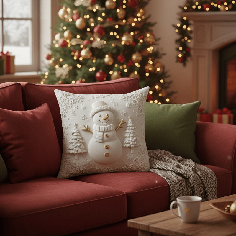 🎅🎁 Festive Christmas Cushion Cover