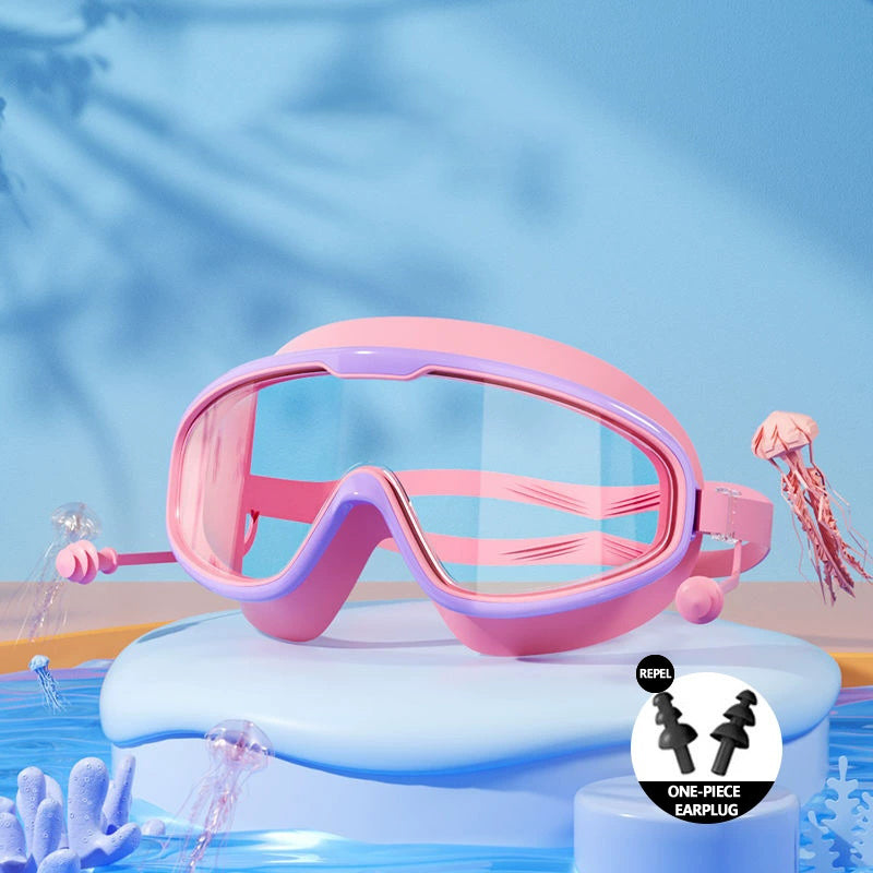 🔥Last Day Promotion 49% OFF-🔥HD children's large frame waterproof and anti-fog swimming goggles