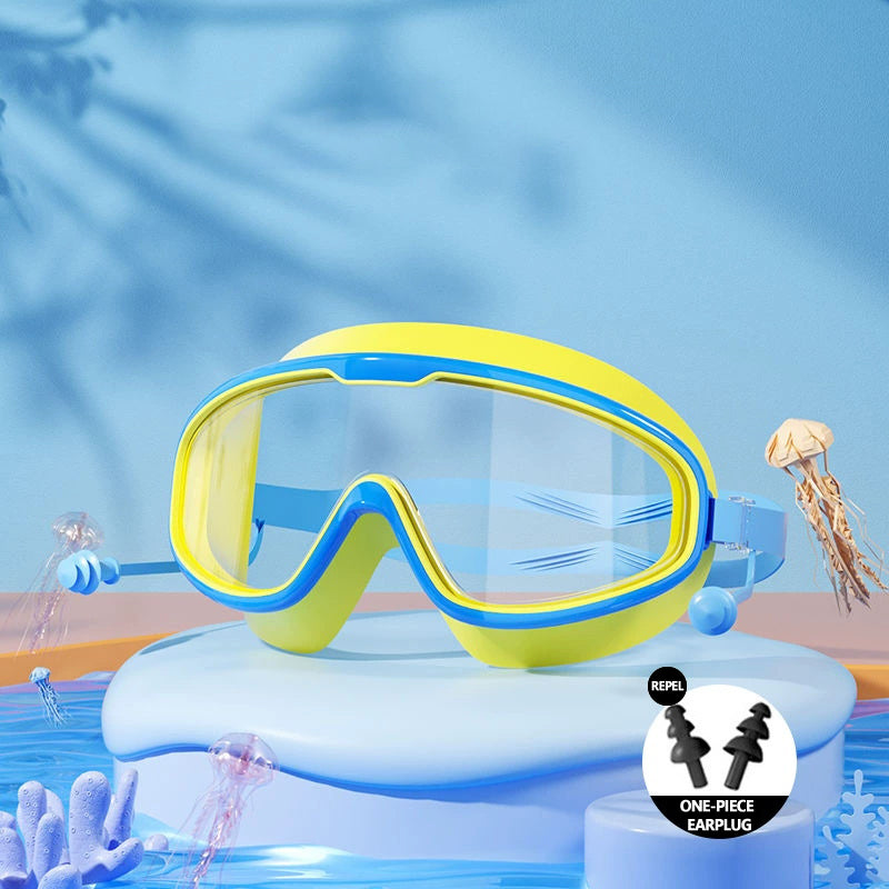 🔥Last Day Promotion 49% OFF-🔥HD children's large frame waterproof and anti-fog swimming goggles