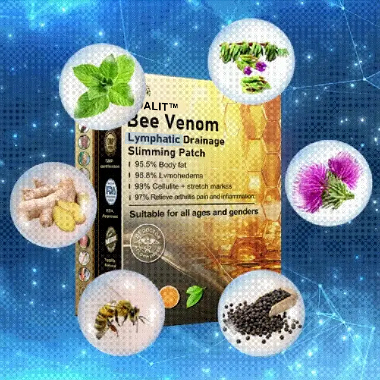 ODALIT™ Bee Venom Lymphatic Drainage Slimming Patch