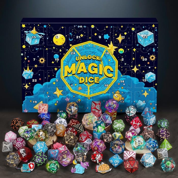 🔥LAST DAY 49% OFF - 🎄🎲2025 Christmas Dice Advent Calendar