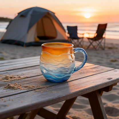 🌅Sea Glass Sunset Mug