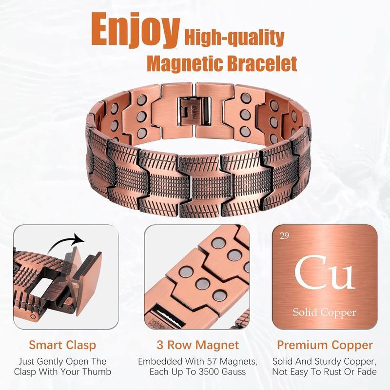 Copper magnetic bracelet——Relieve fatigue and promote blood circulation