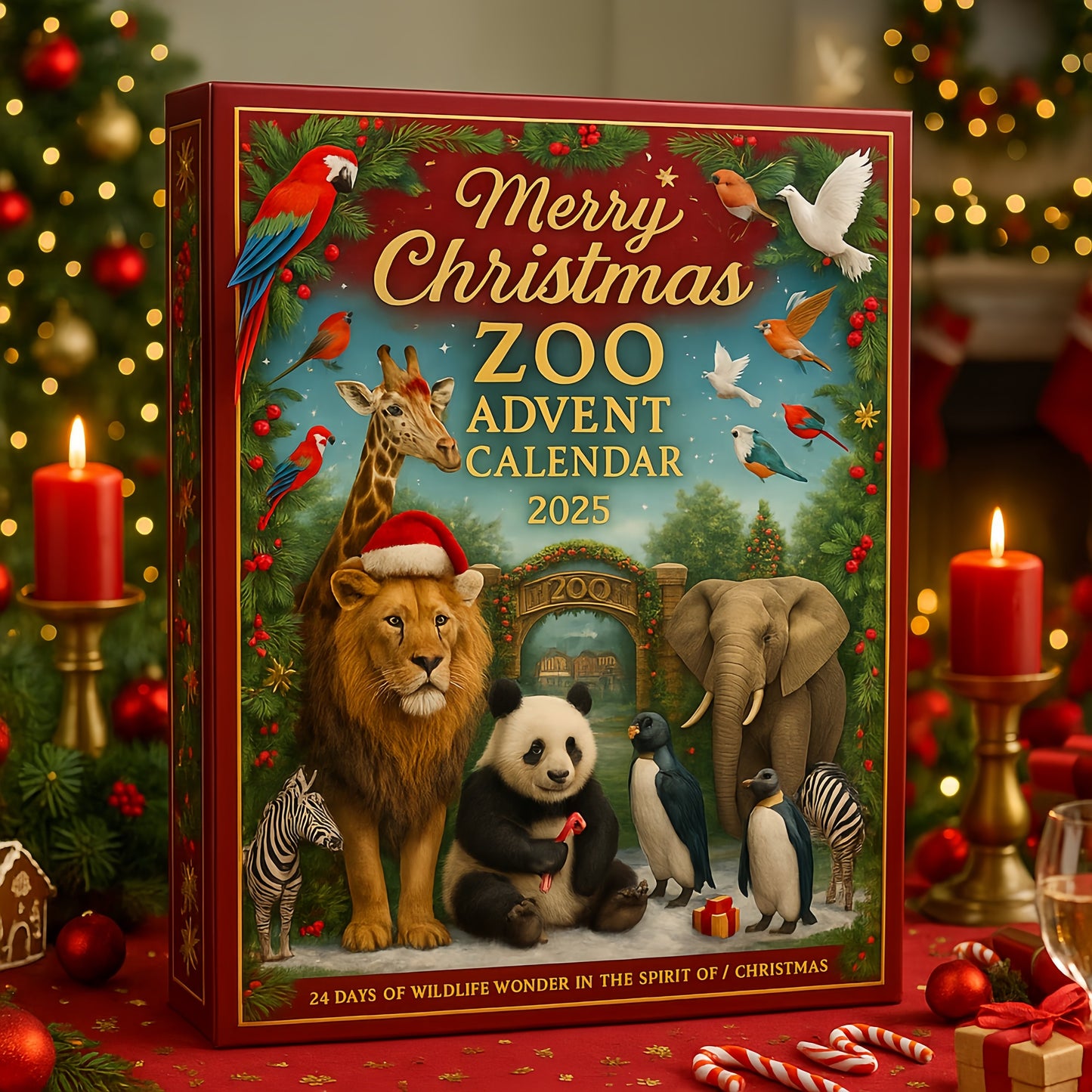 Merry Christmas Zoo Advent Calendar 2025