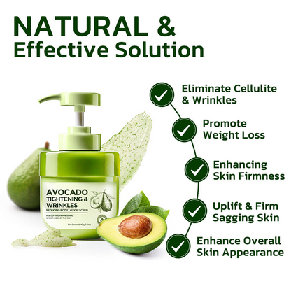 Avocado Tightening & Wrinkles Reducing Body Lotion Scrub