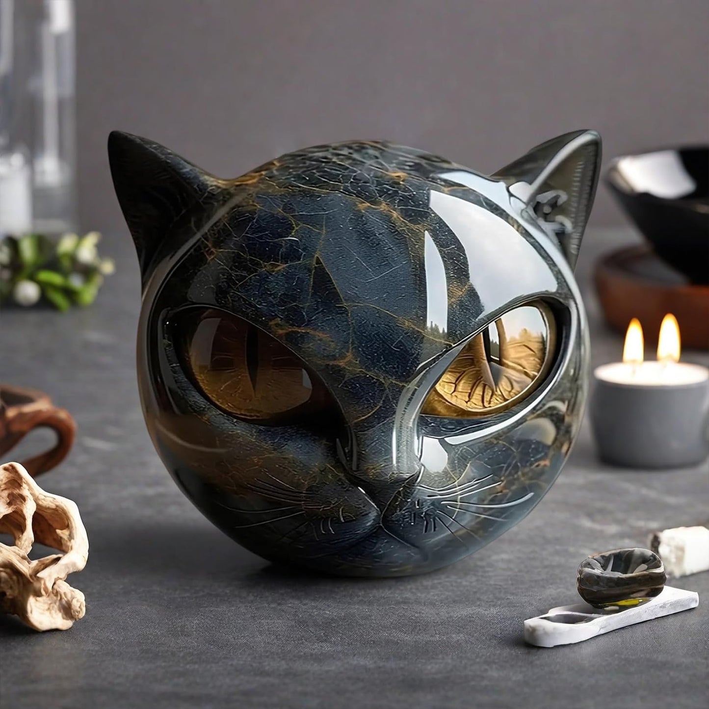 🎉Hot Sale 49% OFF🎉Luxury Black Cat Stone Sculpture