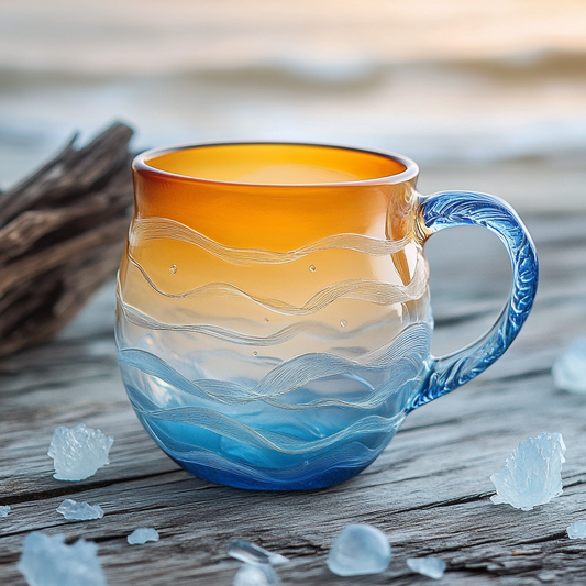🌅Sea Glass Sunset Mug