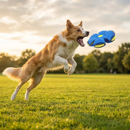 2-in-1 Doggy Disc Ball – Interactive Frisbee & Chase Ball Toy🐾