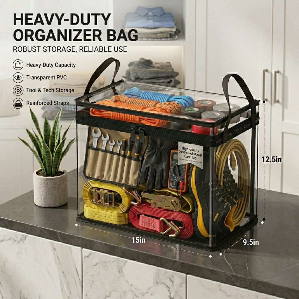 📦Clear Heavy-Duty Storage Bag –Tidy Your Home in Minutes With This Clear Storage Bag