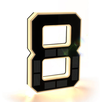 Wireless Solar Powered Lighted House Numbers – No Wires, No Installation Needed!