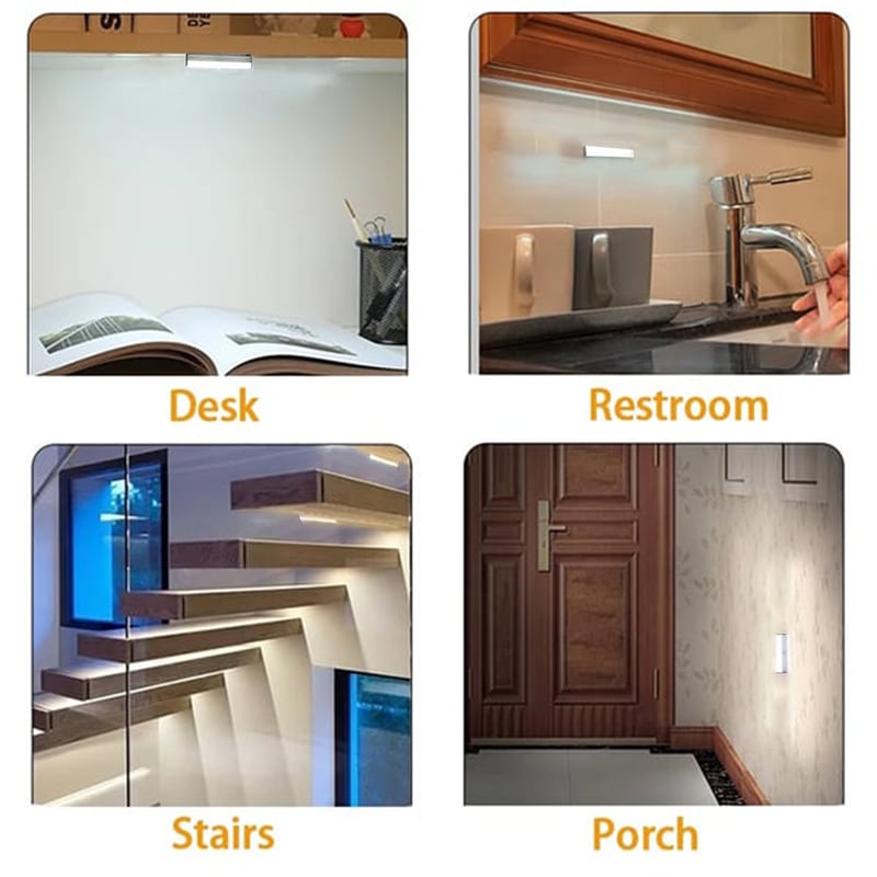 💡💡 Punch-free Smart Sensor Magnetic Rechargeable LED Lights
