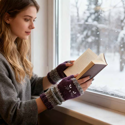 💥Buy 2 Get 1 Free — Cute Women’s Knitted Cat Gloves🐱