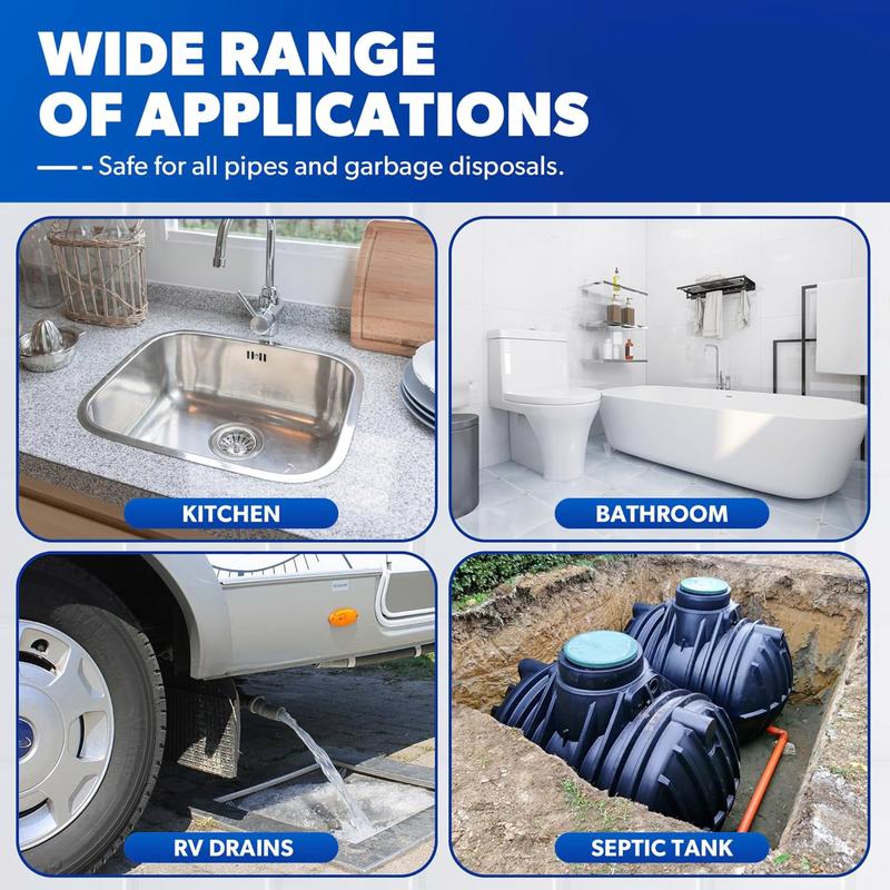 ⏰Limited Time Sale - 49% OFF🔥Powerful Pipe Dredging Agent for Kitchen and Toilet Pipelines