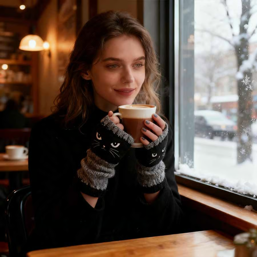 💥Buy 2 Get 1 Free — Cute Women’s Knitted Cat Gloves🐱