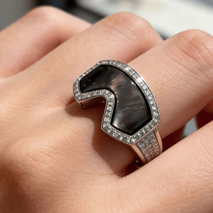 🔥Last Day 49% OFF - ✨Ski Goggle Shaped Adjustable Ring - Unique Winter Sports Jewelry for Ski Enthusiasts