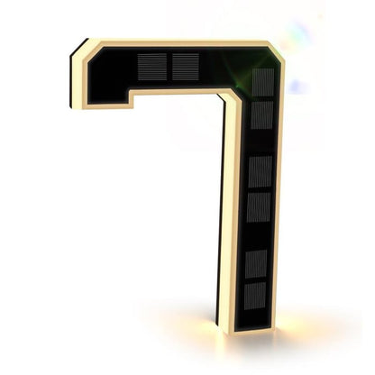 Wireless Solar Powered Lighted House Numbers – No Wires, No Installation Needed!