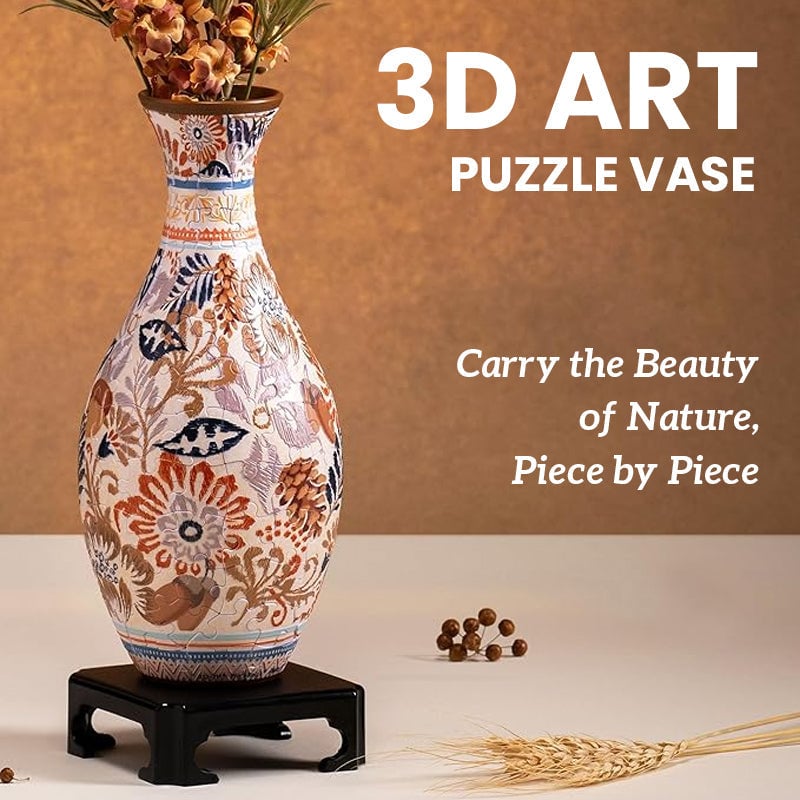 🎄Christmas DIY Magic! 3D Puzzle Vase – The Gift of Creativity & Beauty!