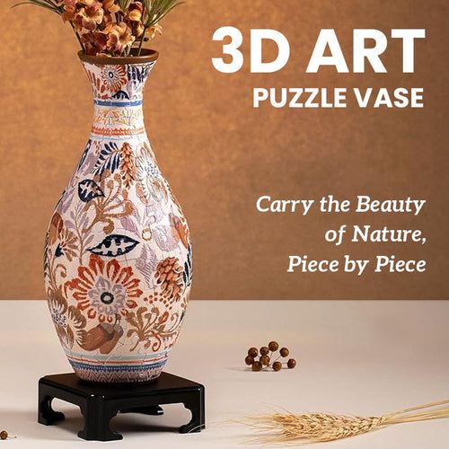 🎄Christmas DIY Magic! 3D Puzzle Vase – The Gift of Creativity & Beauty!