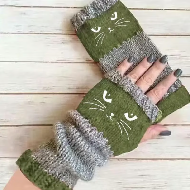 💥Buy 2 Get 1 Free — Cute Women’s Knitted Cat Gloves🐱
