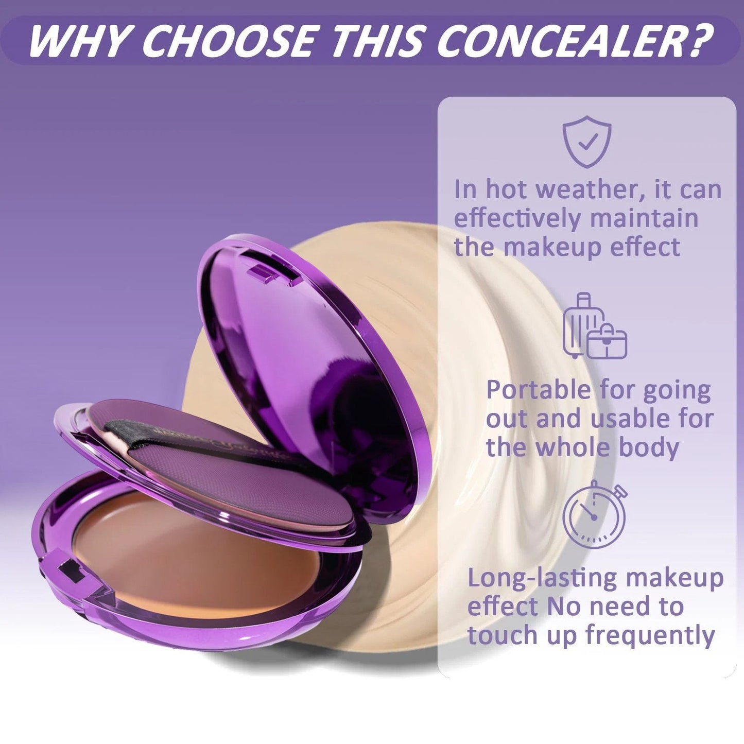 🔥Soft Matte Cream Concealer-Even Through Sweat or Rain