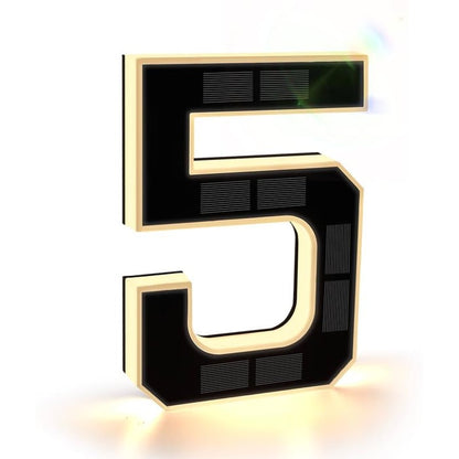 Wireless Solar Powered Lighted House Numbers – No Wires, No Installation Needed!