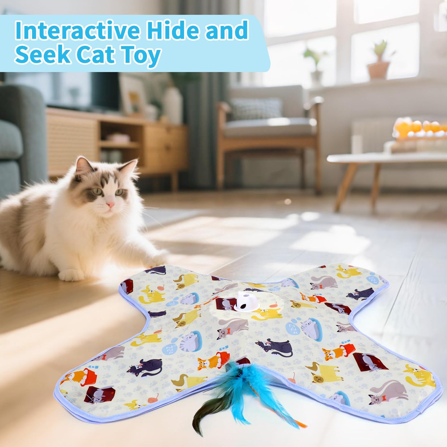 2 in 1 Hide and Seek Game Cat Toy