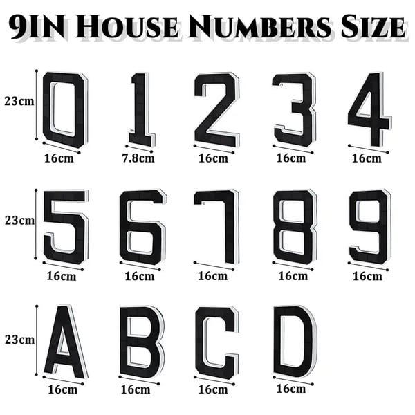 Wireless Solar Powered Lighted House Numbers – No Wires, No Installation Needed!