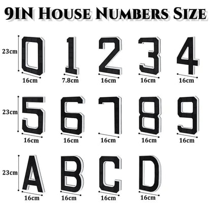 Wireless Solar Powered Lighted House Numbers – No Wires, No Installation Needed!