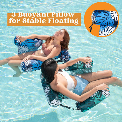 🏊 Last Day Special Price !💺 Inflatable Floating Pool Chair – Comfortable, Stable & Perfect for Relaxing on the Water 🌊